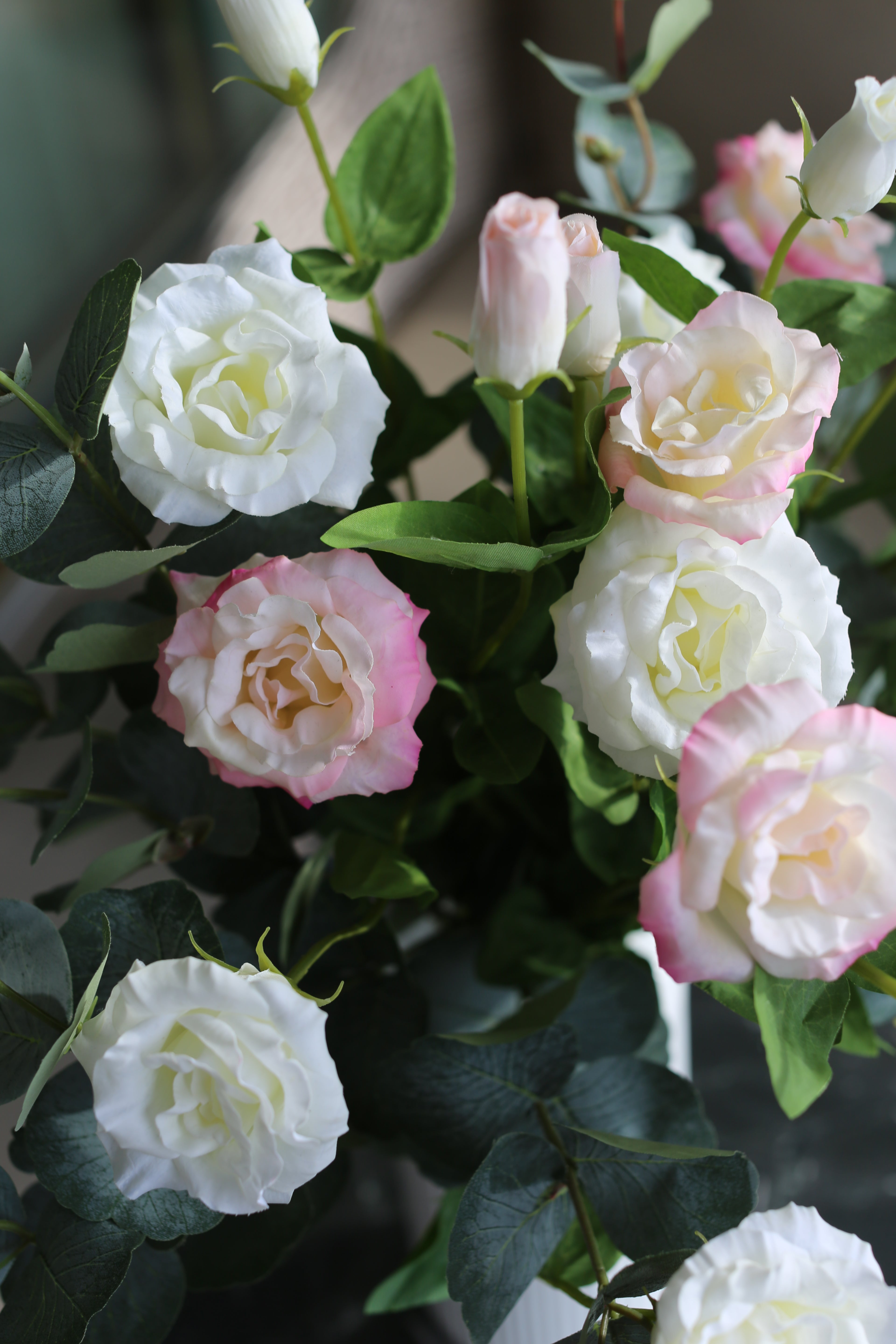 Lisianthus & Eucalyptus Bouquet
