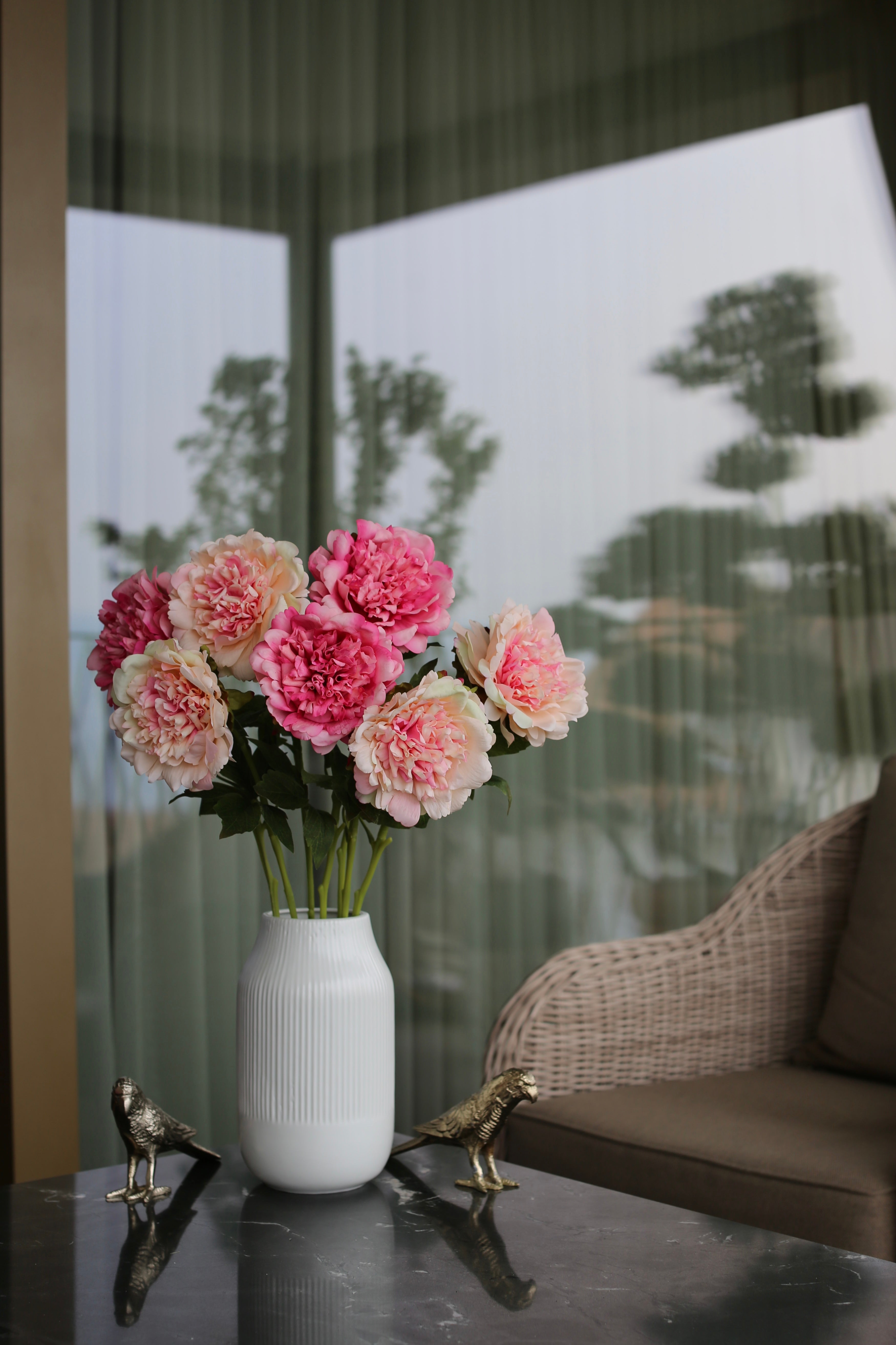 Premium Peony Bouquet Peach & Pink