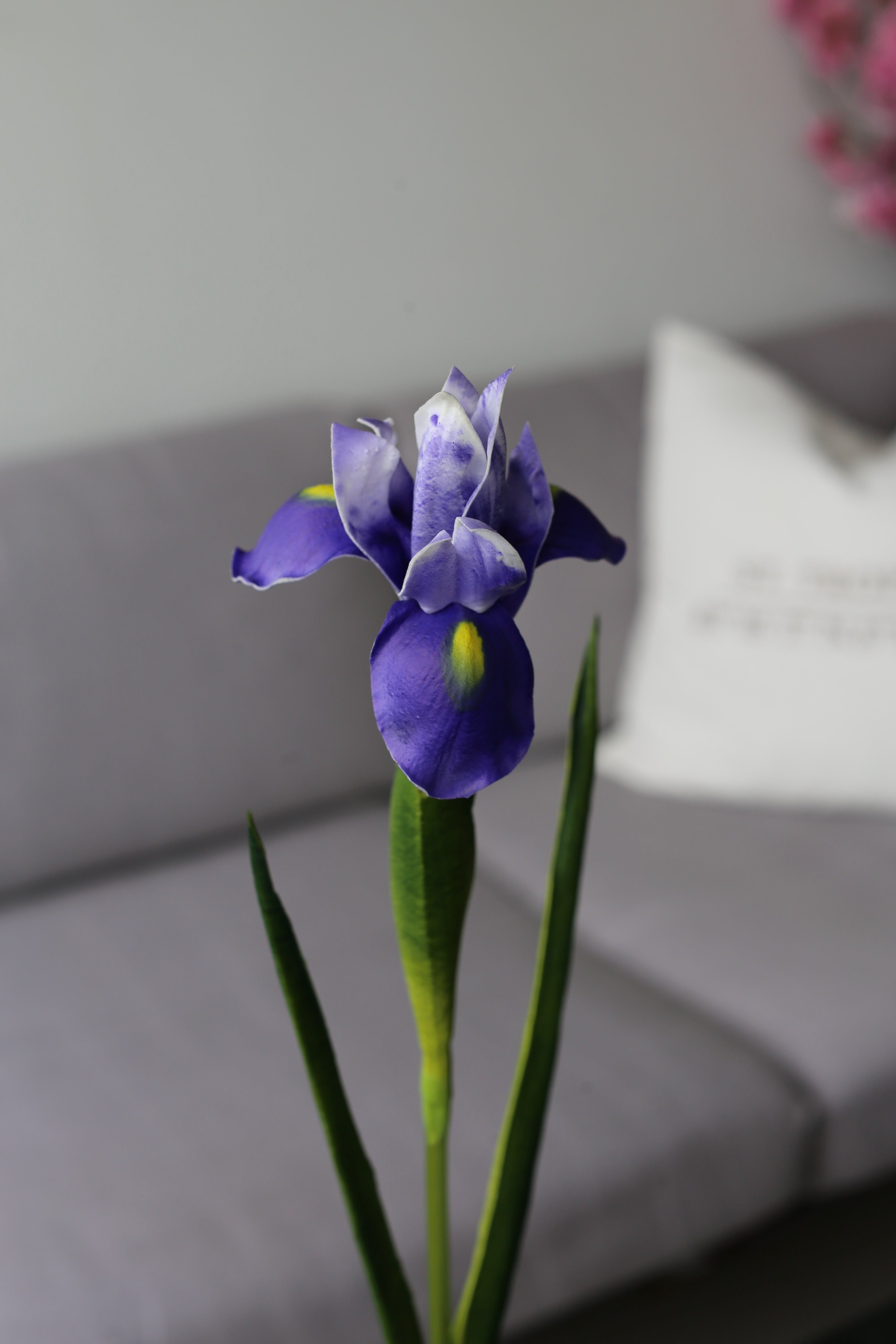 Purple Iris – Premium Real Touch Stem