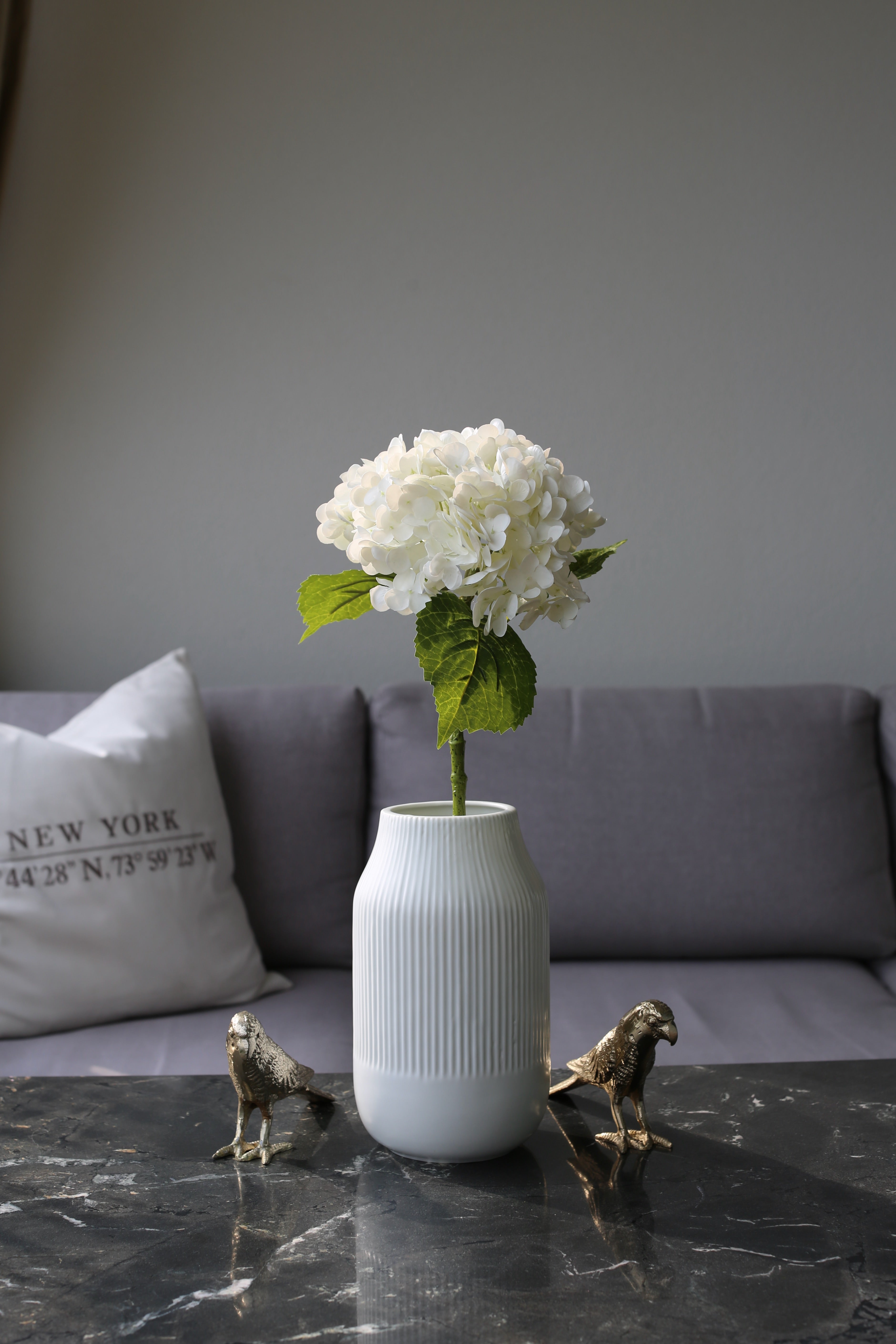 White Hydrangea – Premium Real Touch Stem