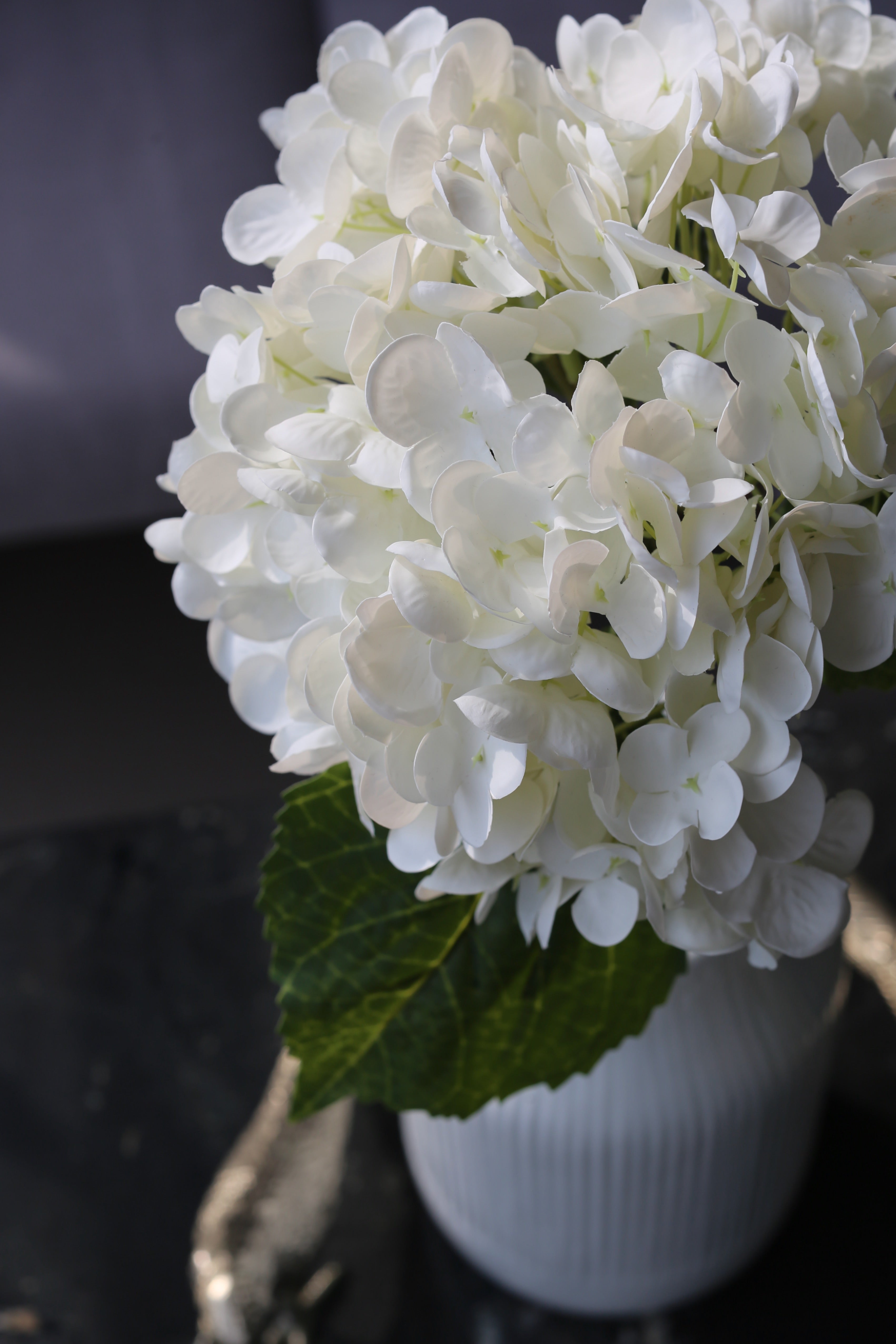 White Hydrangea – Premium Real Touch Stem