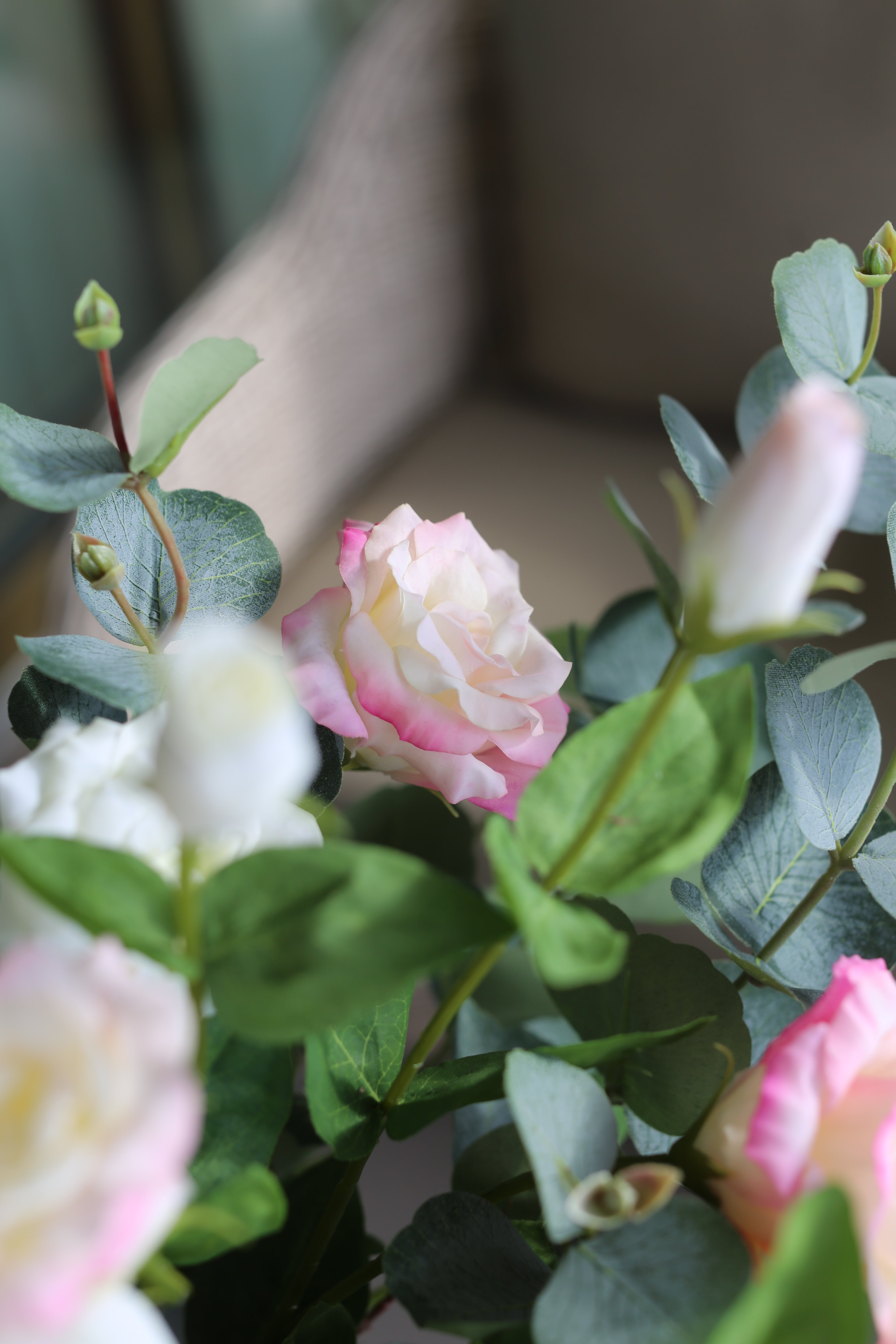 Lisianthus & Eucalyptus Bouquet
