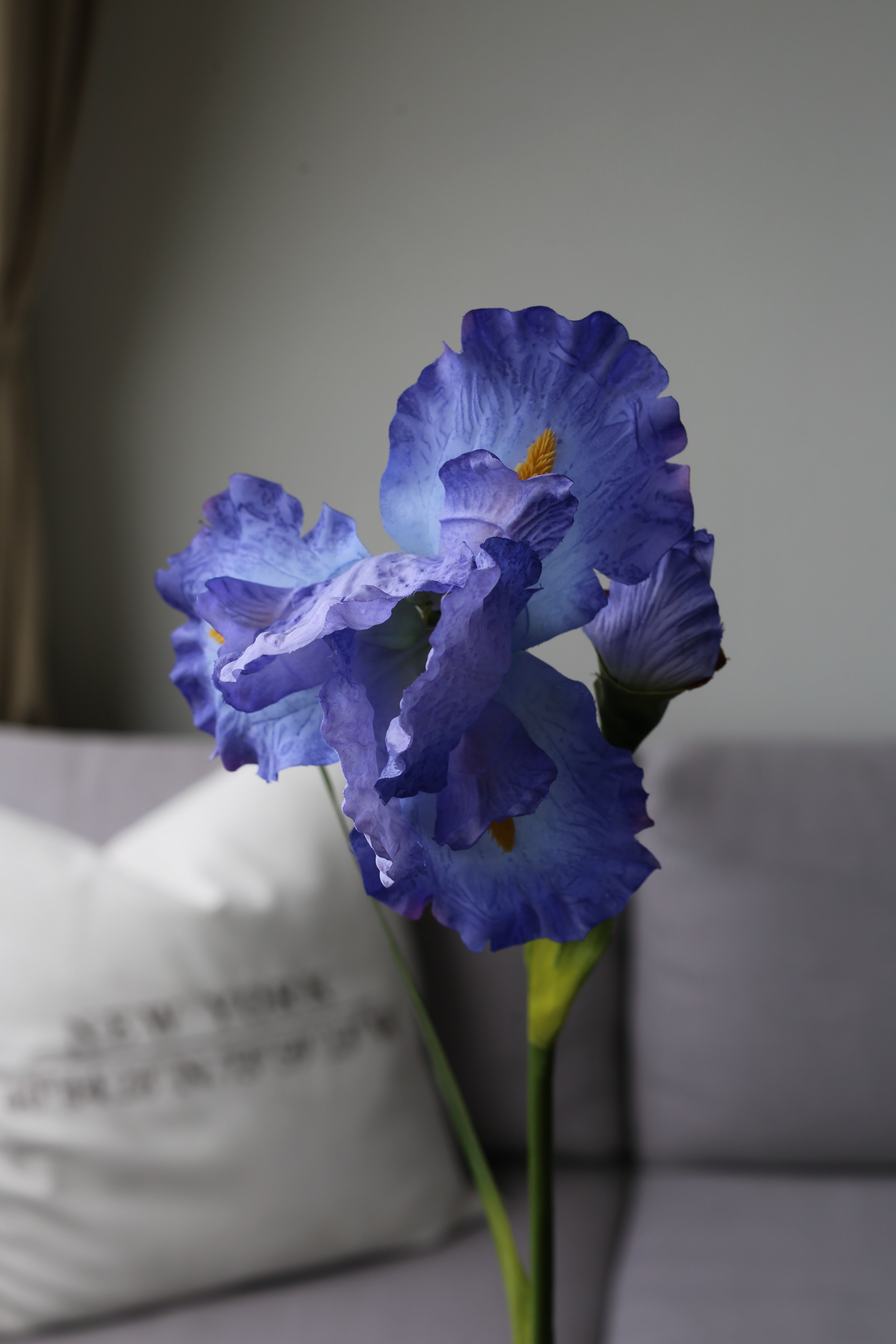 Blue Iris – Luxury Silk Stem