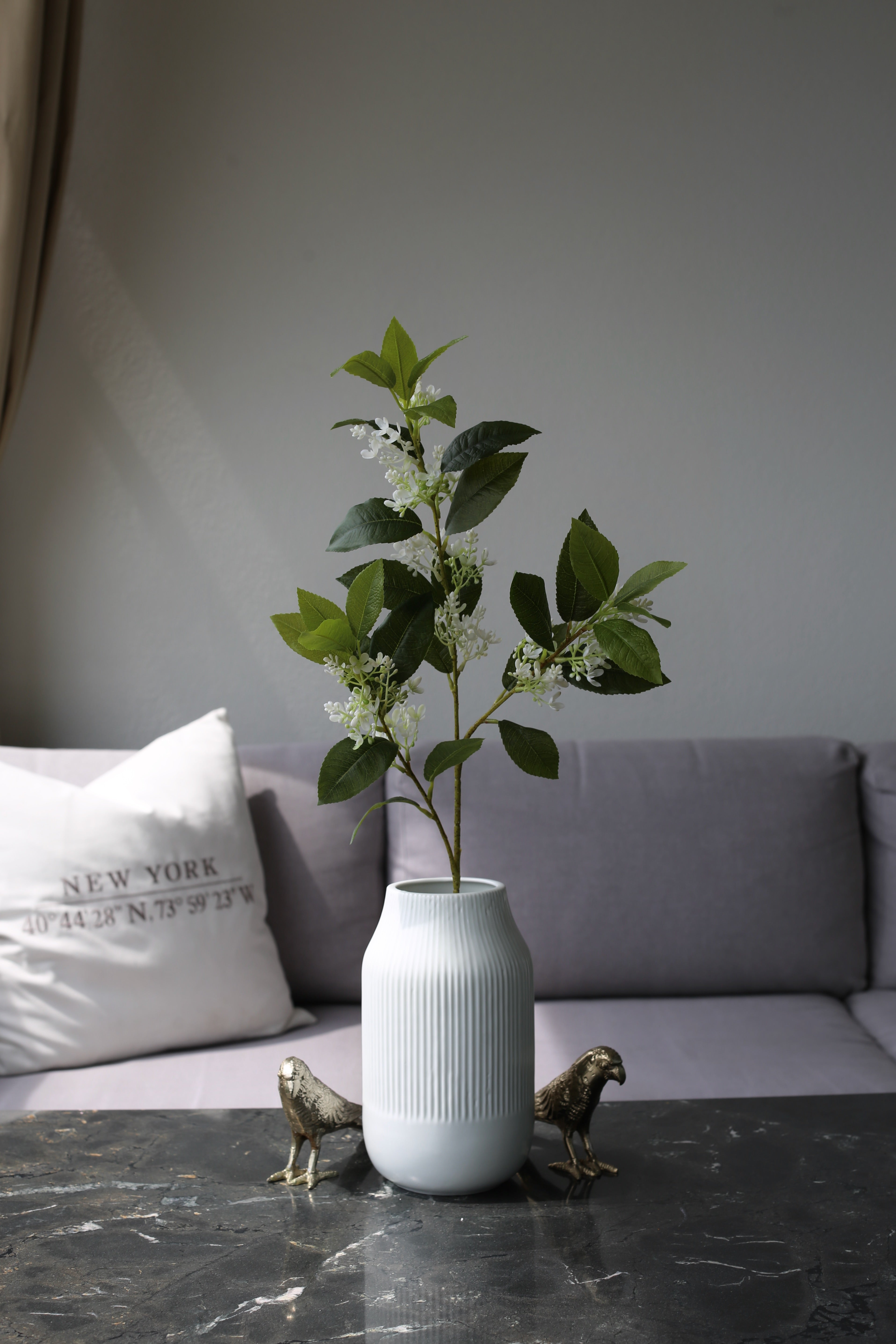 White Sweet Olive Branch – Premium Real Touch Stem