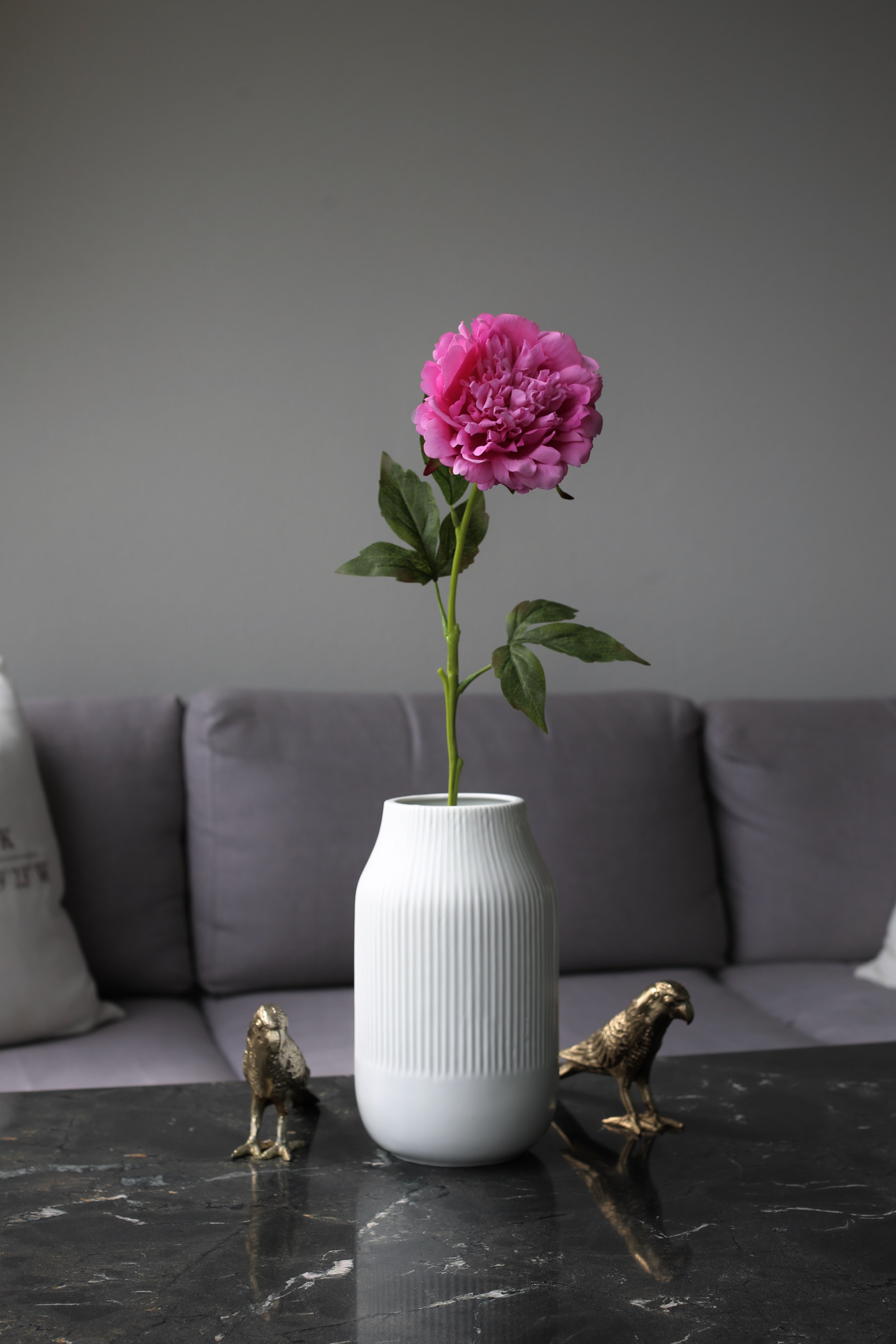 Magenta Peony – Premium Real Touch Stem