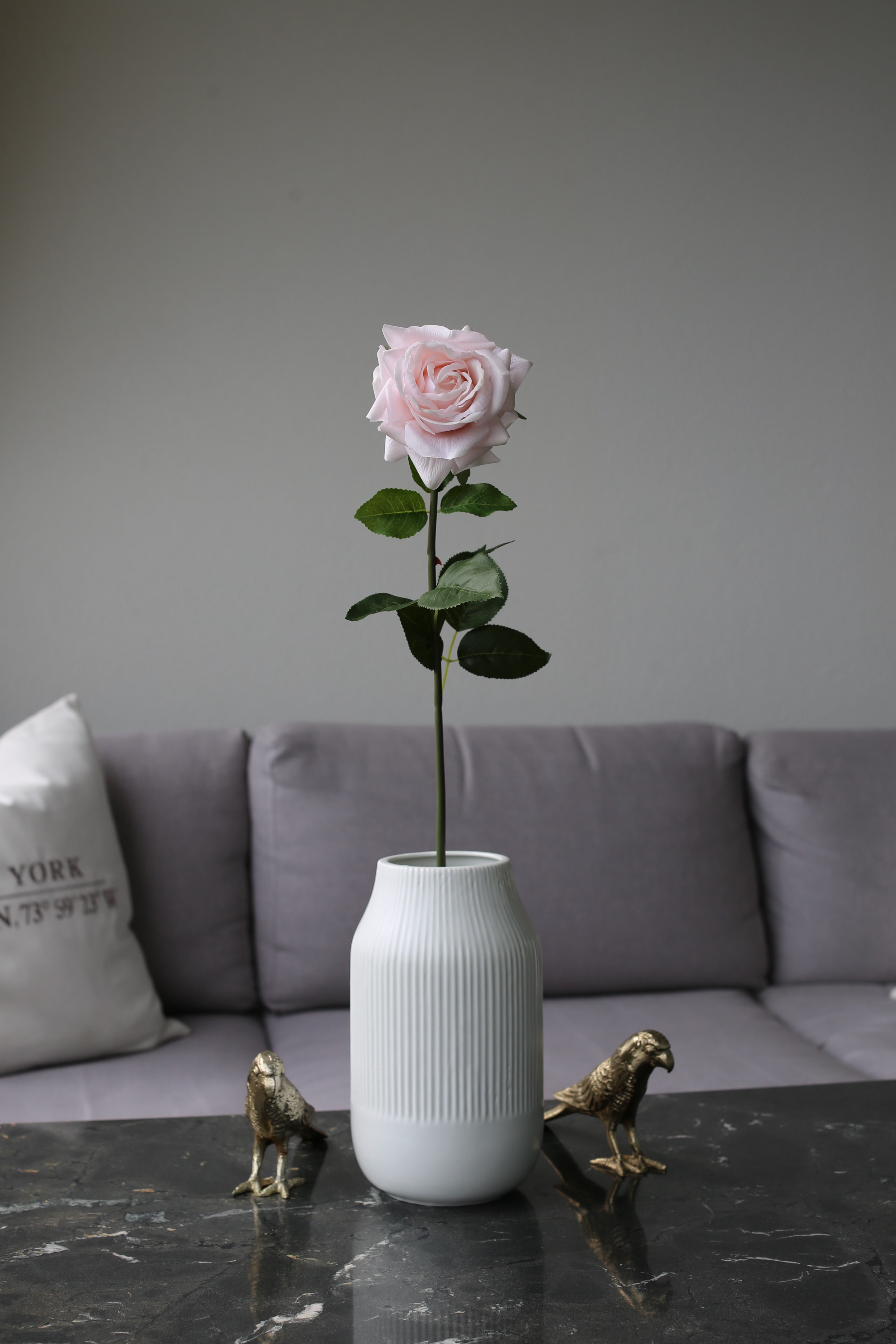 Light Pink Rose – Premium Real Touch Stem