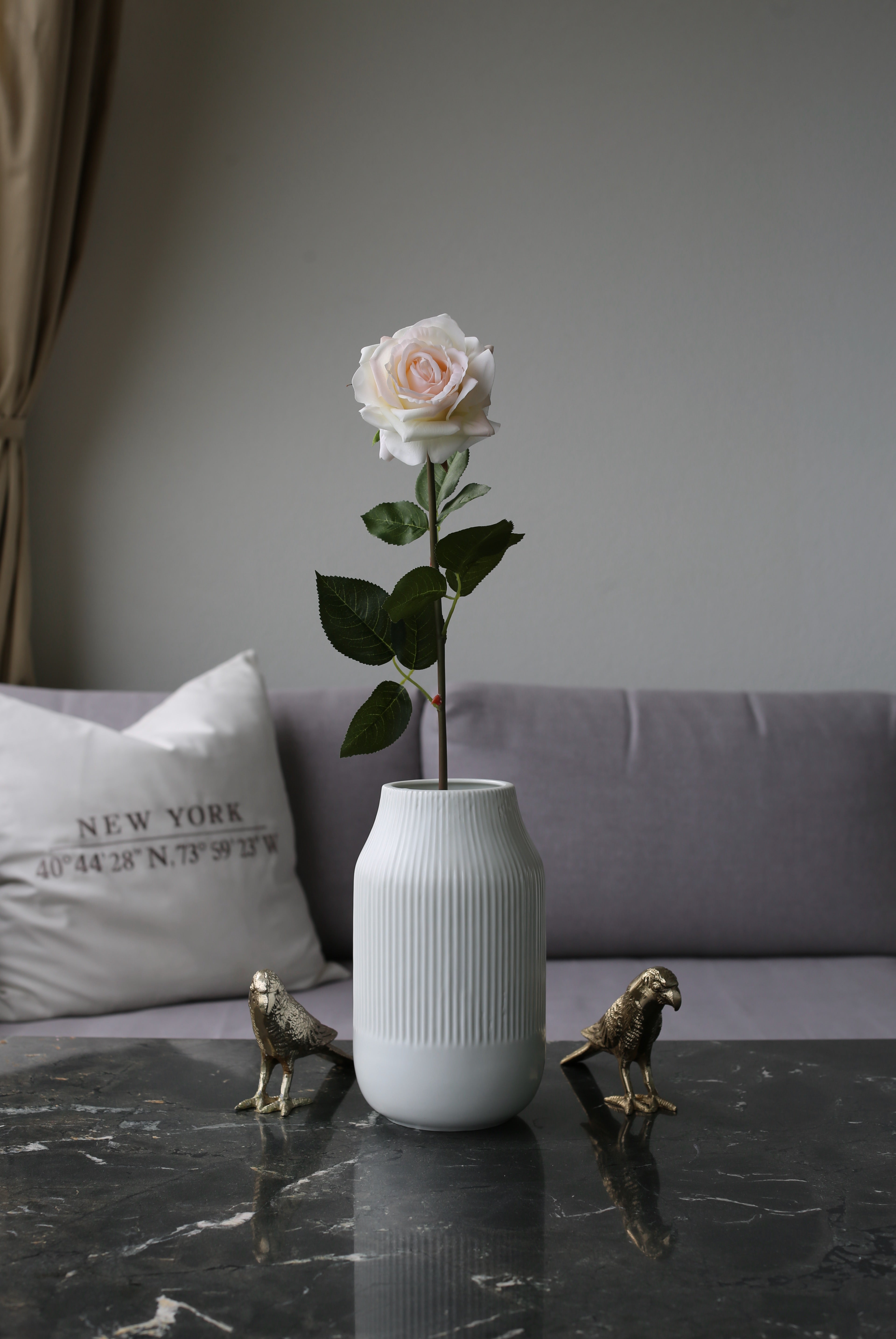 Peach Rose – Premium Real Touch Stem