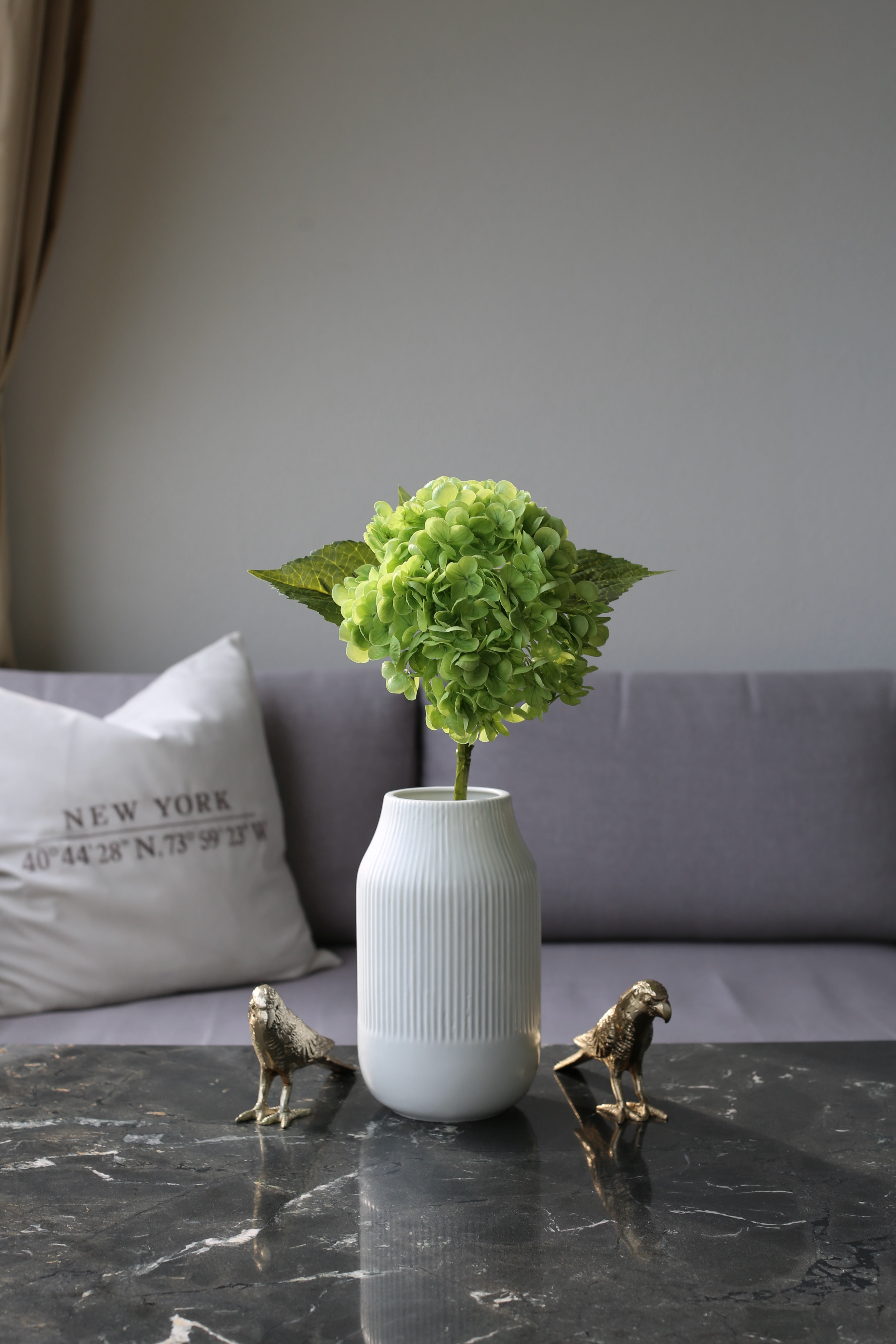 Green Hydrangea – Premium Real Touch Stem